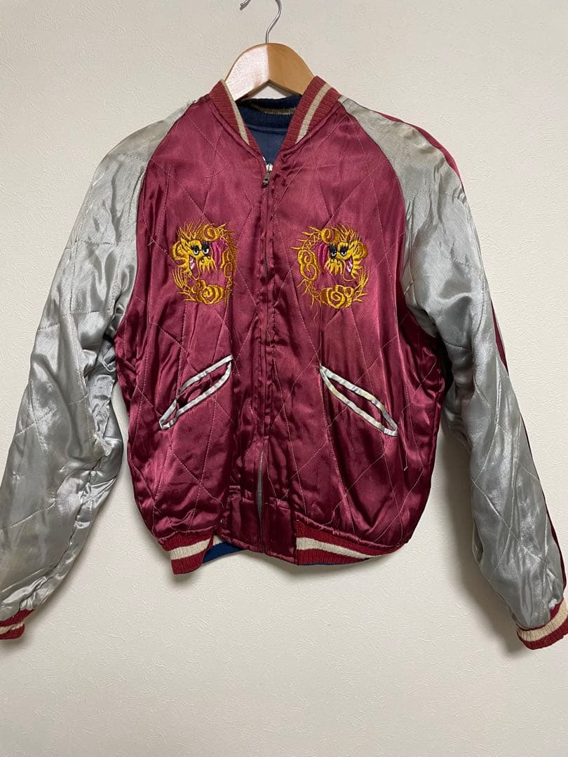 ヴィンテージスカジャン　古着　50s TRIPLE