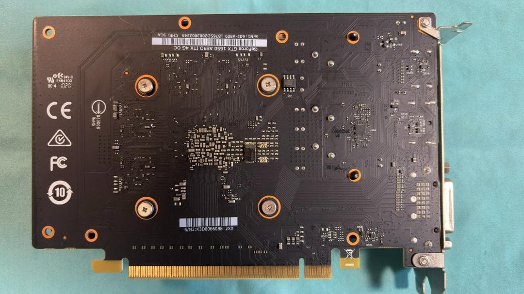 【補助電源不要】MSI GTX1650 4GB