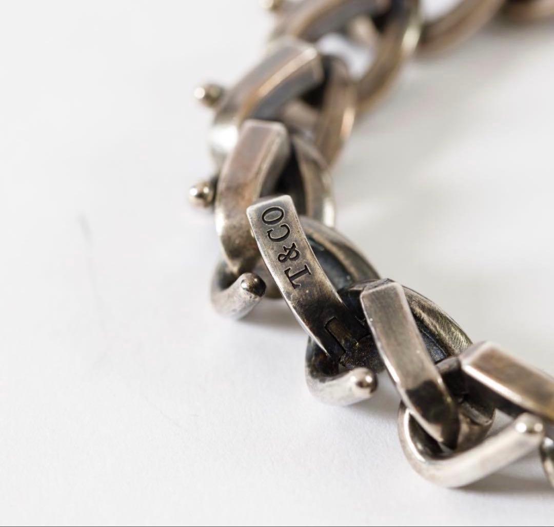 美品　TIFFANAY フォージ ラージリンク ブレス