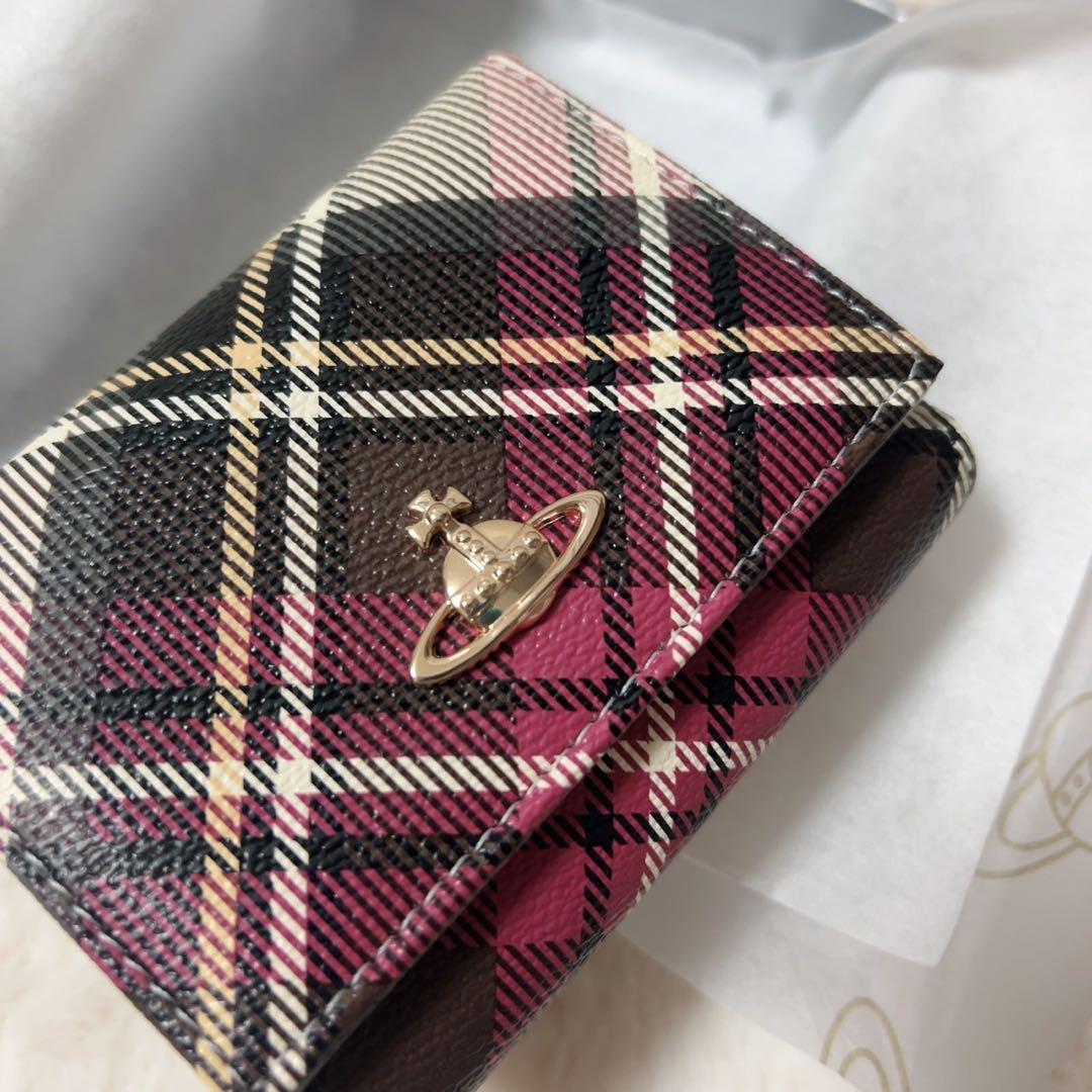 Vivienne Westwood チェック柄 三つ折り財布