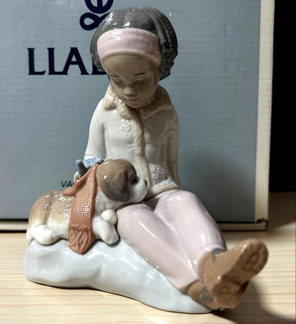 絶版品　LLADRO リヤドロ　Are You Cold ？　寒くない？　置物
