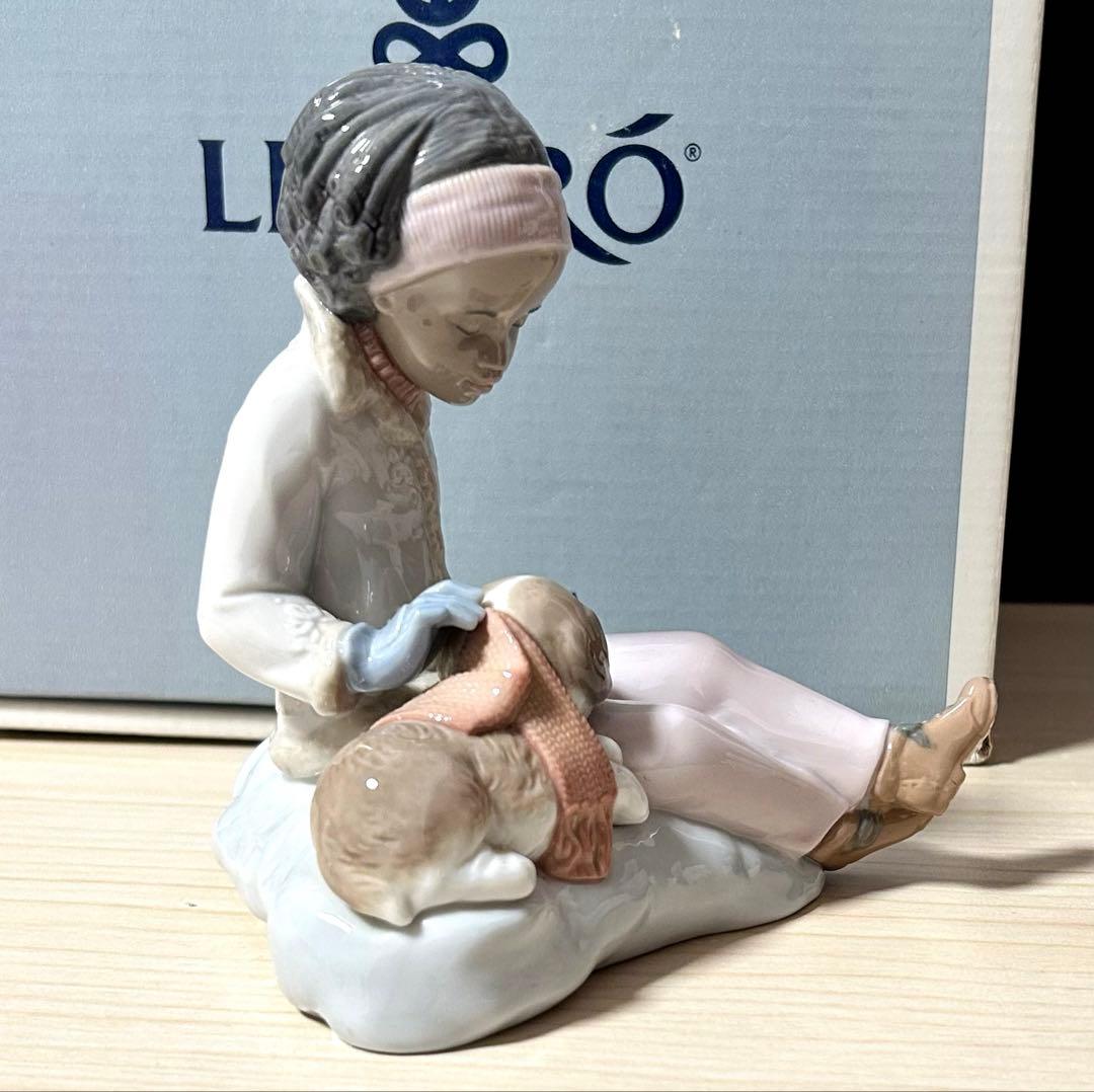 絶版品　LLADRO リヤドロ　Are You Cold ？　寒くない？　置物