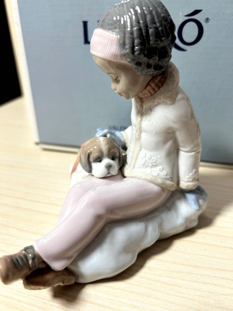 絶版品　LLADRO リヤドロ　Are You Cold ？　寒くない？　置物