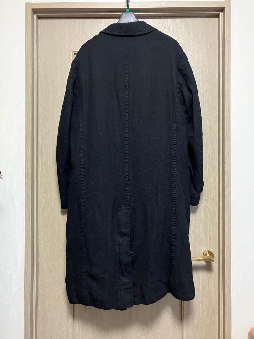 【名作 Sサイズ】19AW コムデギャルソン オム ウールサージ縮絨ロングコート