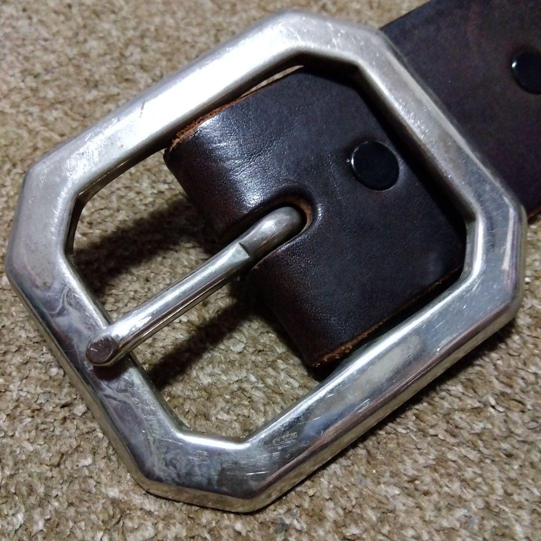 36inch Overlay Peanut スティングレイ スタッズベルト 茶芯