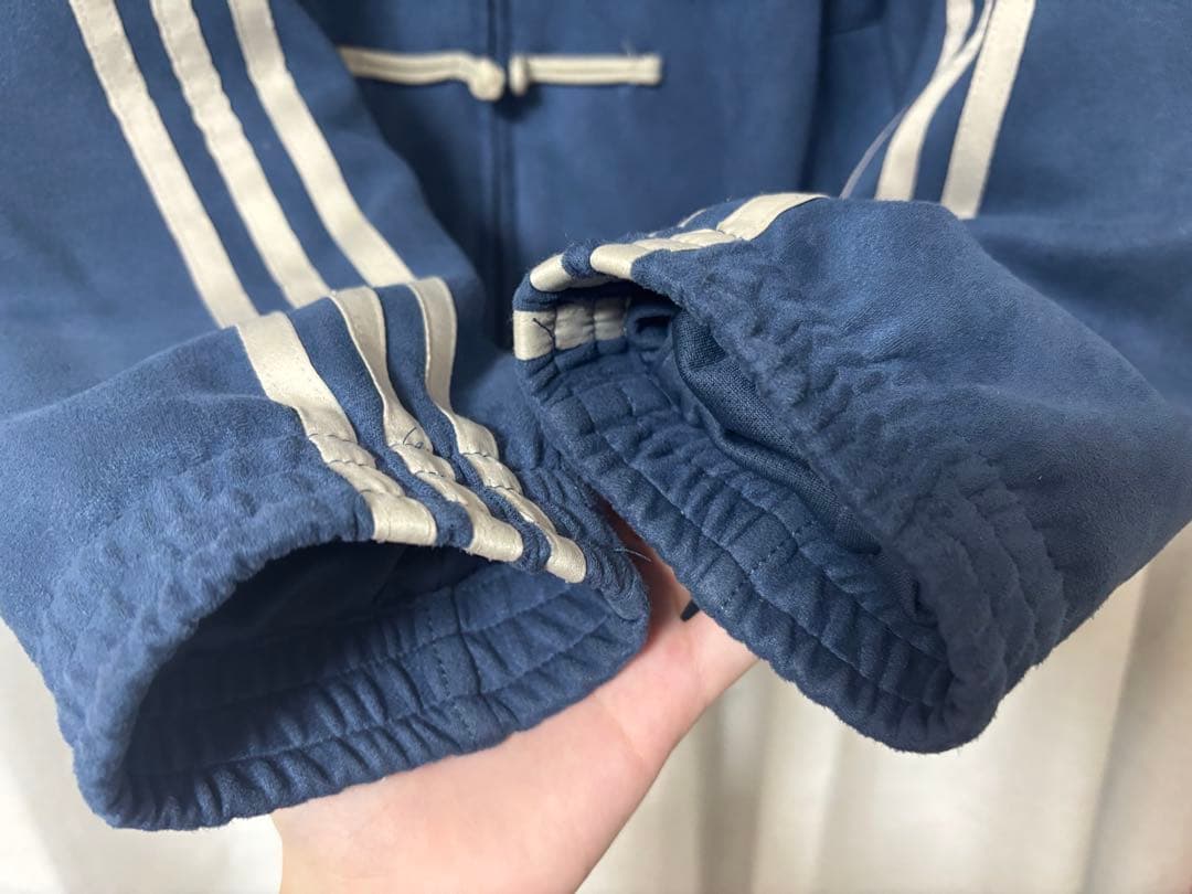 adidas チャイナジャージ ネイビー S