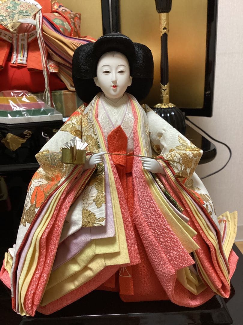 雛人形セット　裂地西陣織 賀美雛　三段飾り①