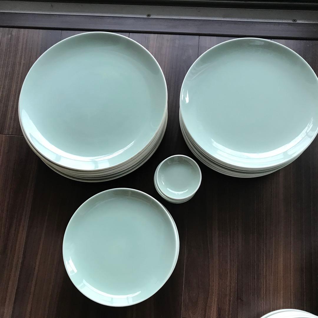 英国 Poole Pottery食器セット10人分　プレート　カップ＆ソーサー