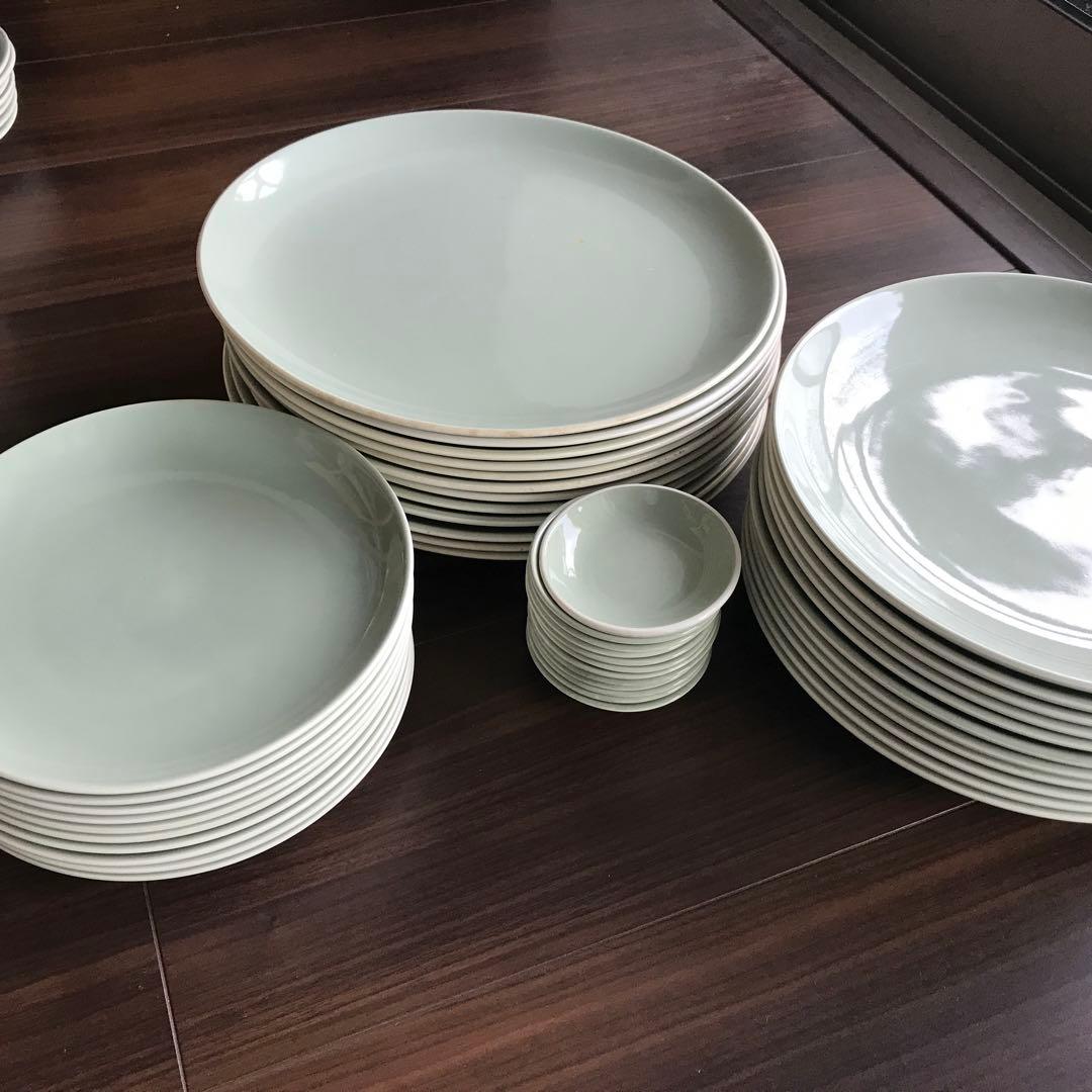 英国 Poole Pottery食器セット10人分　プレート　カップ＆ソーサー