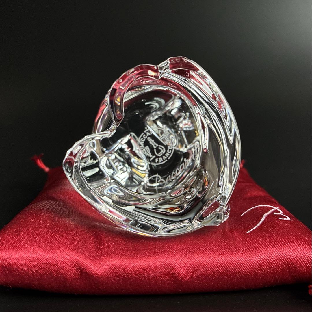 未使用 バカラ まねき猫 クリア ミッドナイト 2個 座布団付き 招き猫 置物