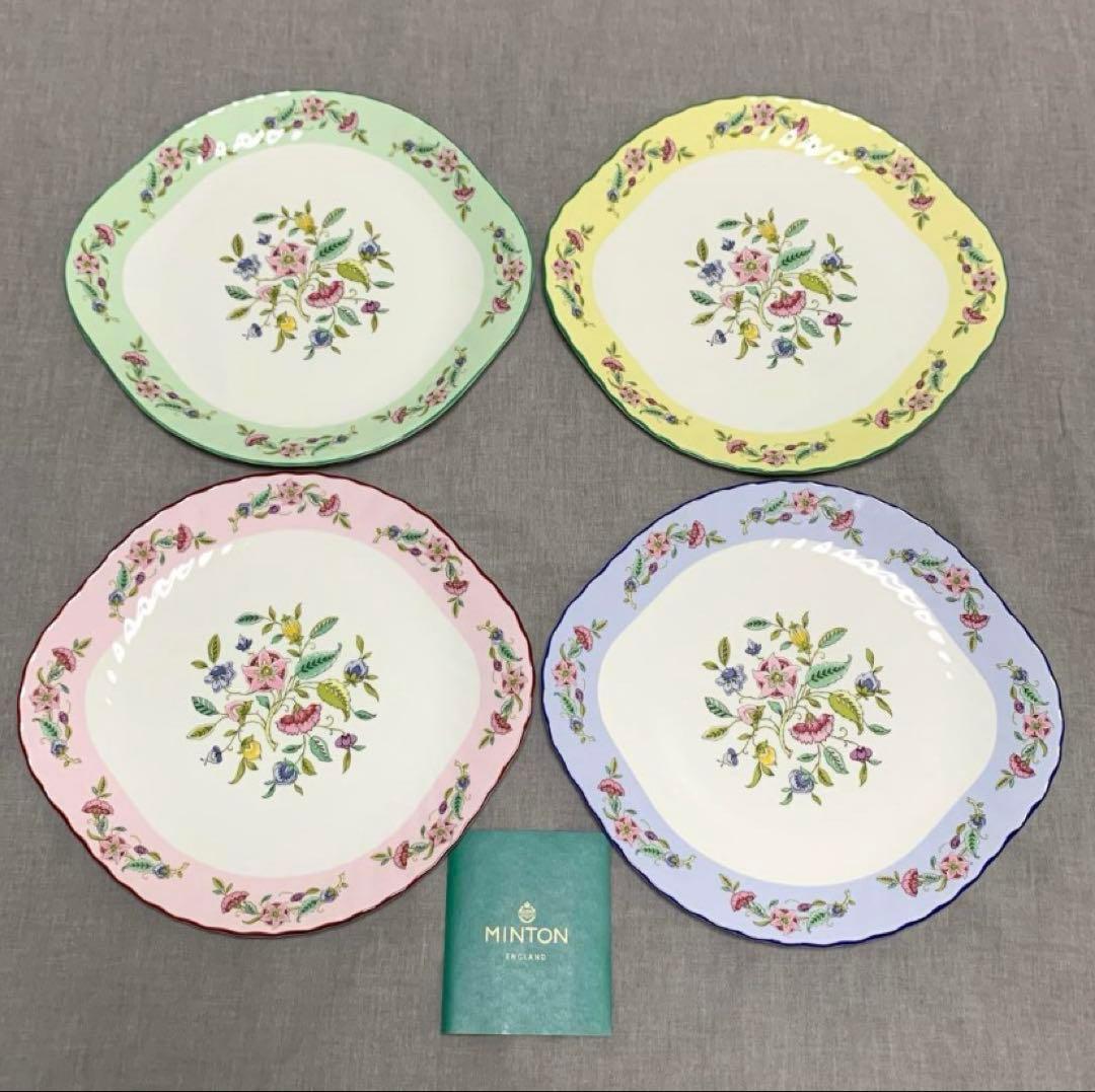 新品未使用　MINTON ハドンホール セレブレーション　 BBプレート4色