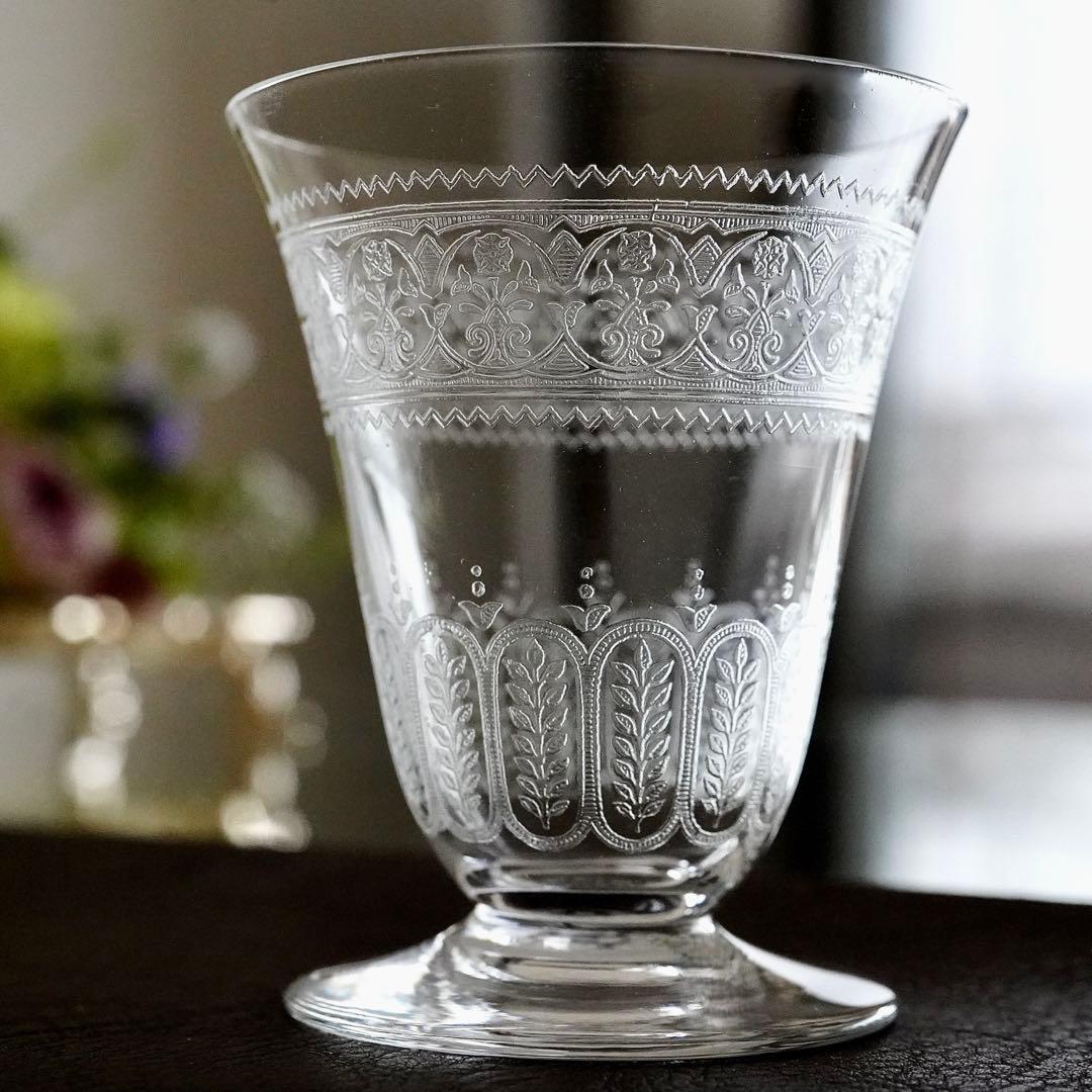 極希少オールドバカラ セギュール｜花文を纏う1脚 ワイングラス BACCARAT
