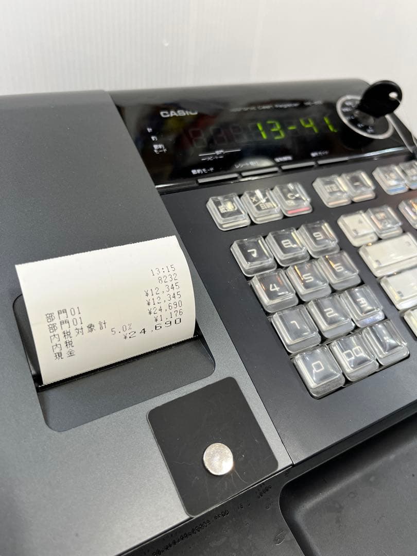 人気の黒　簡単レジ 感熱紙カシオ SE-S10(黒)レジスター 8部門