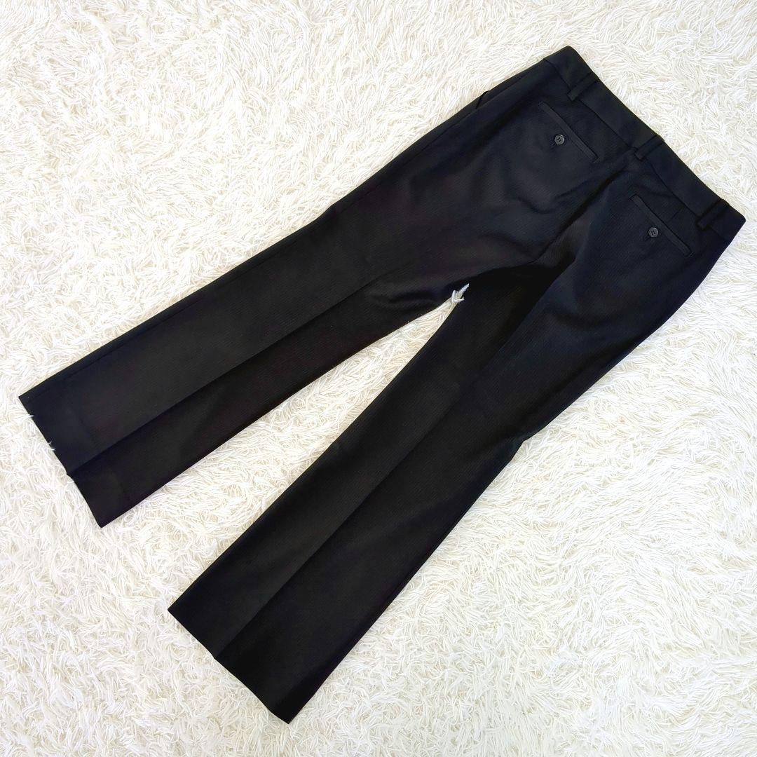 極美品✨️23区 レディースセットアップスーツ3点セット パンツ　ストライプ　黒