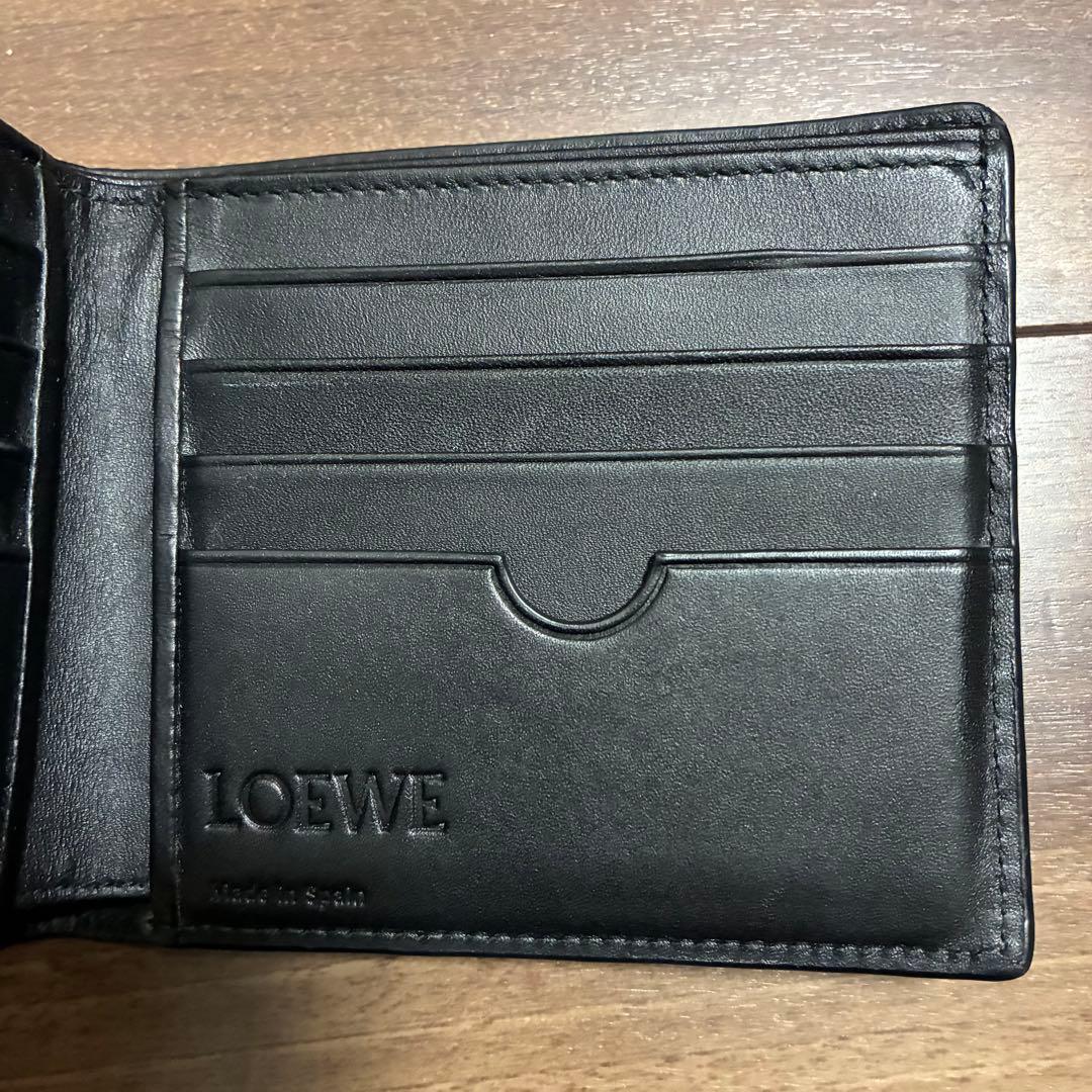 LOEWE ロエベ 折りたたみ財布 カーキ/グリーン 小銭入れ無し コラボ