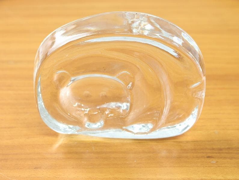 2個セット イッタラ ヨルマ・ヴェンノラ クマと鳥のガラスのオブジェ