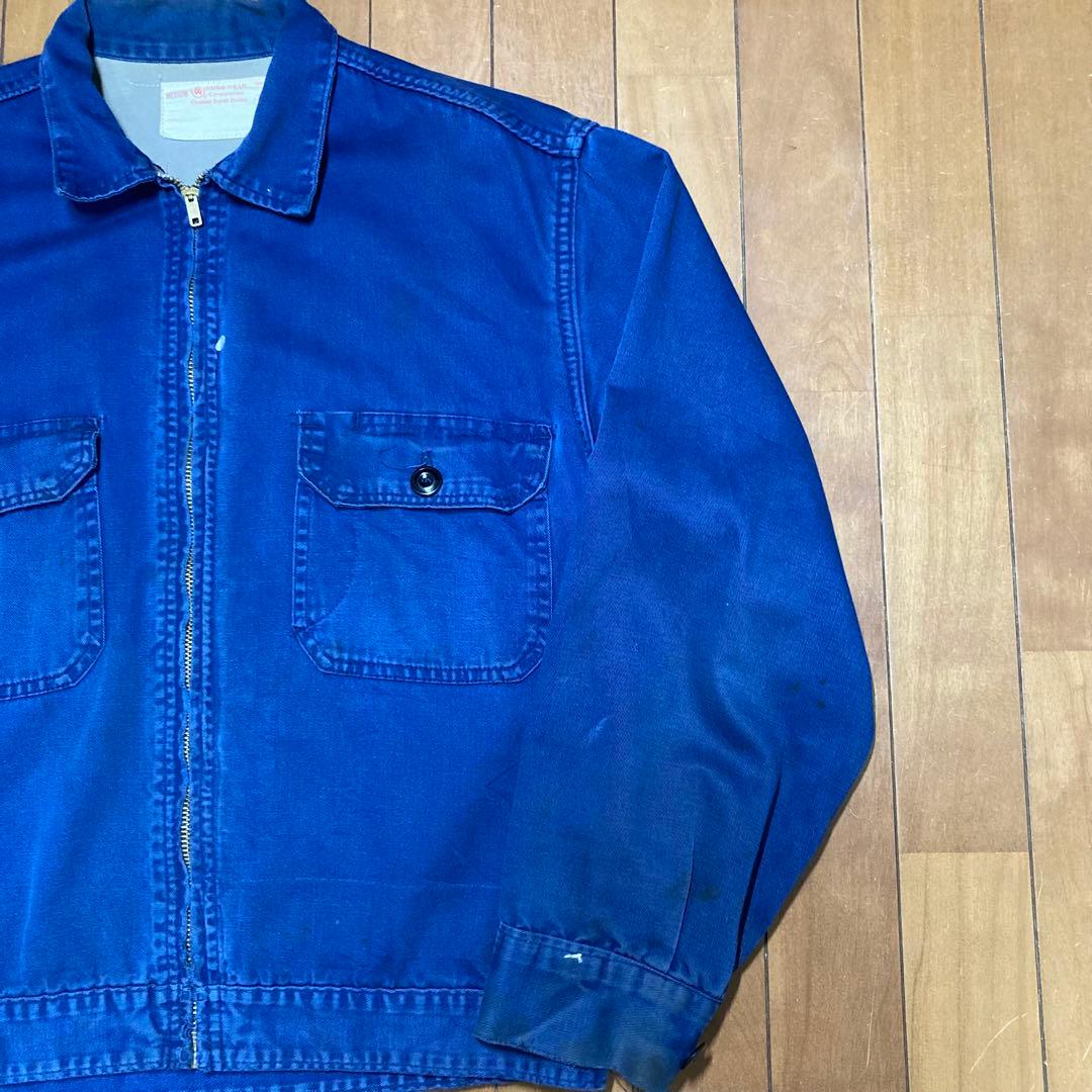 50s 60s ワークジャケット 短丈 TALONZIP 片爪 USA アメリカ