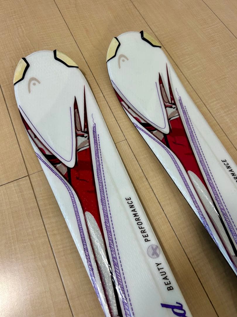 HEAD MYA No2 スキー 板 142cm ホワイト パープル 女性用