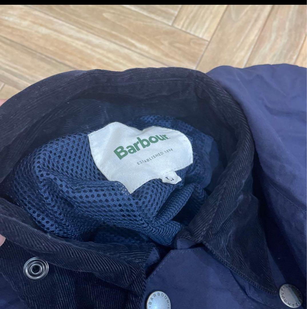 美品バブアー　barbour border ボーダー　サイズL 濃紺
