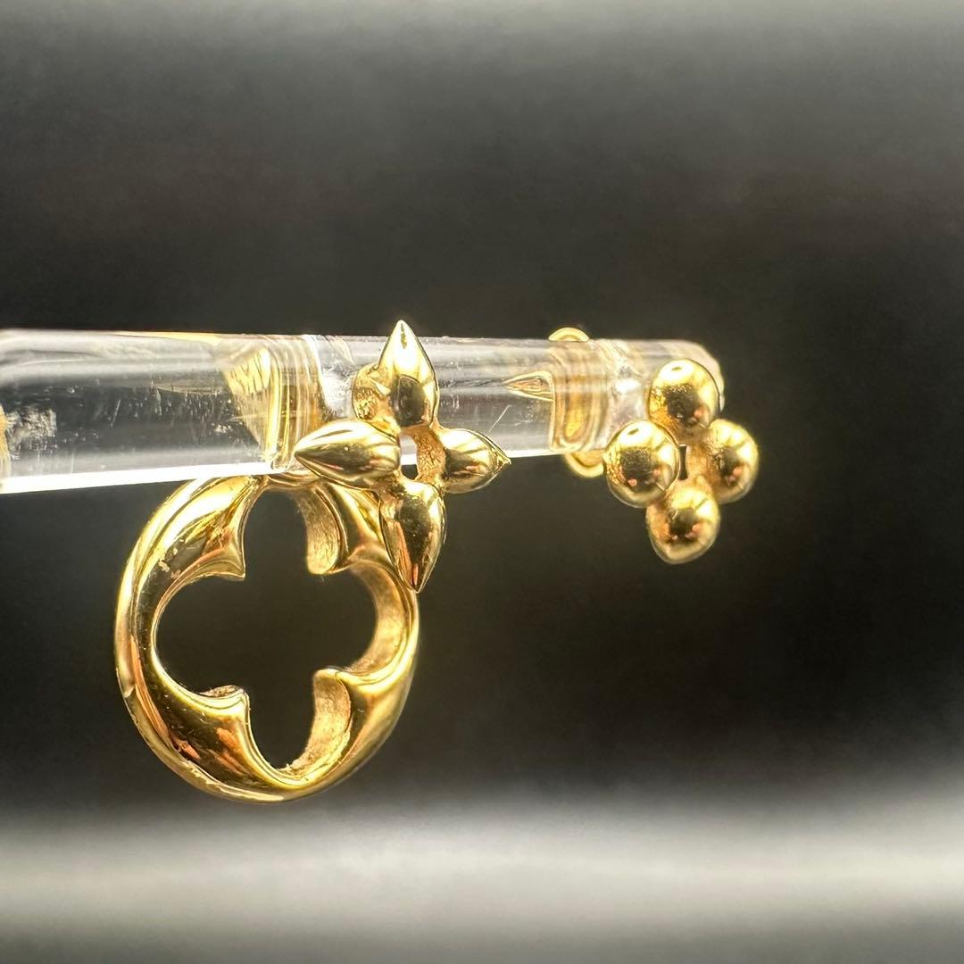 美品✨　ルイヴィトン　ピアス　フープ　M00770　ロゴ　1678