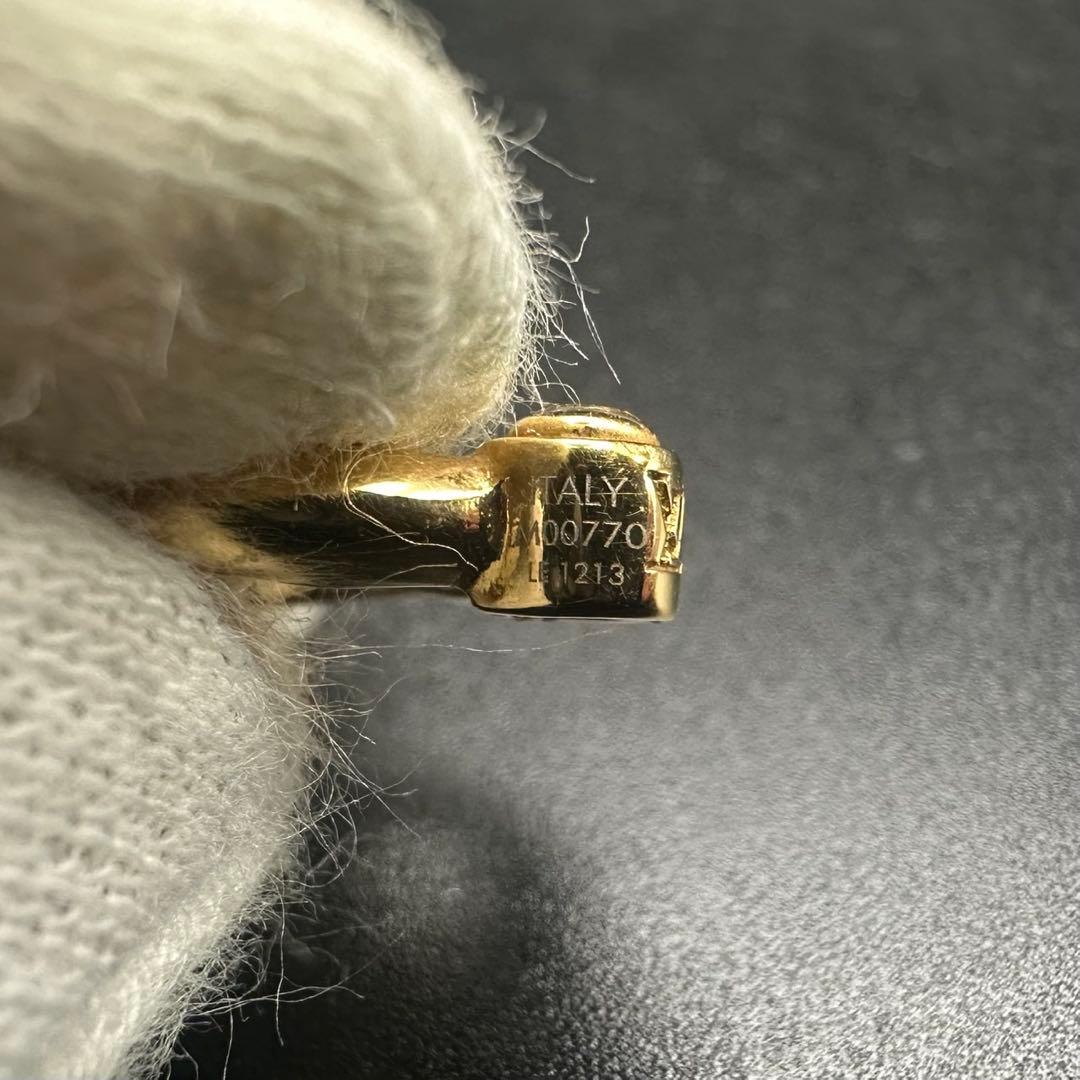 美品✨　ルイヴィトン　ピアス　フープ　M00770　ロゴ　1678