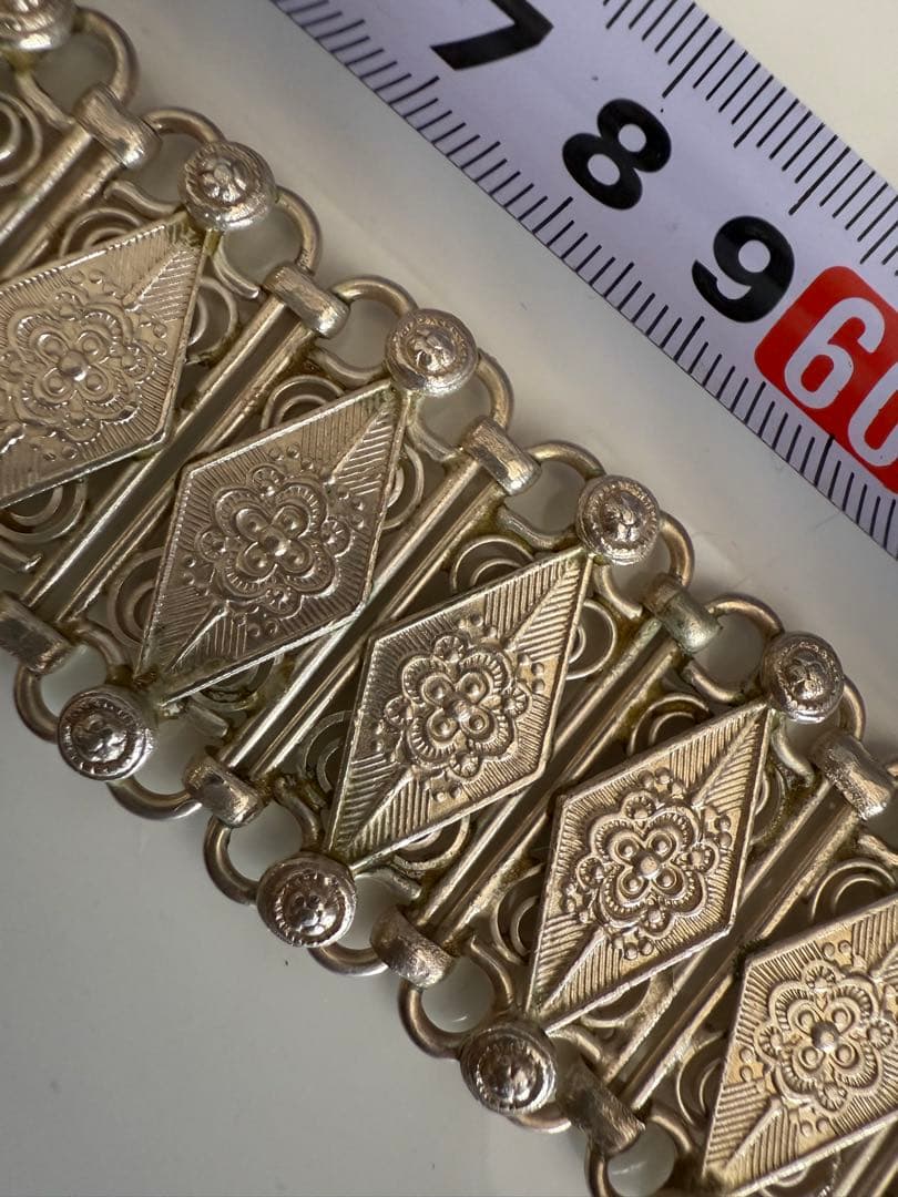 925シルバー 手工芸品 約80cmのベルト