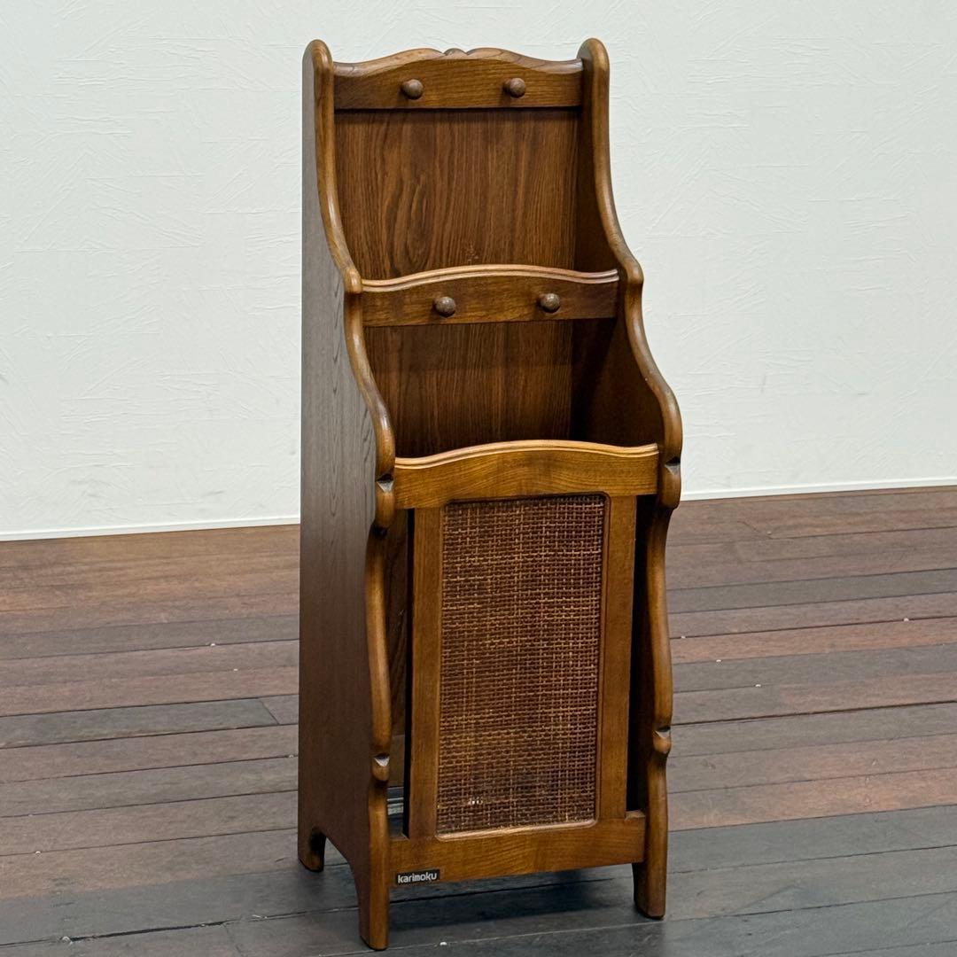 H21K56a カリモク karimoku 傘立て ラタン