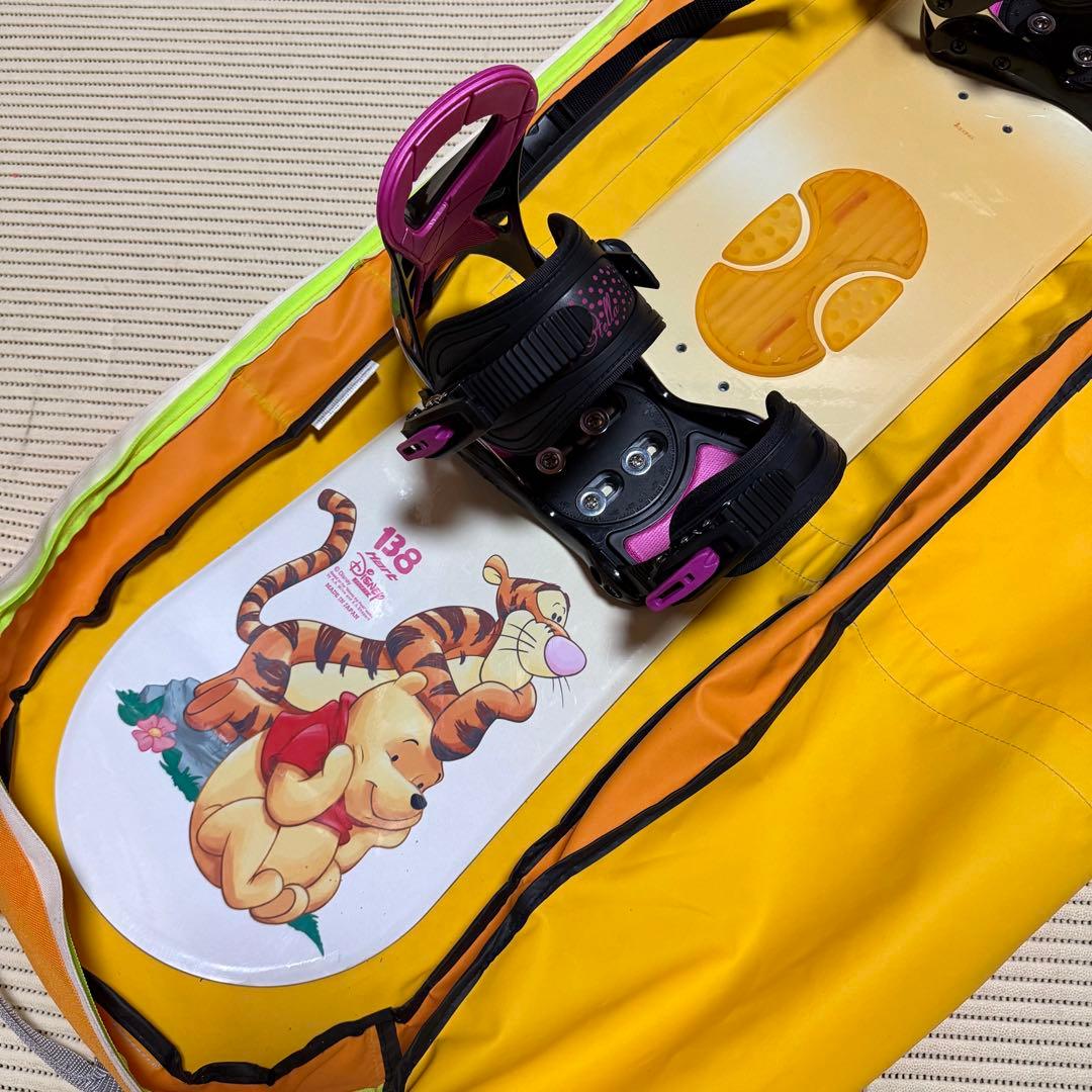 送料無料　ディズニースポーツ　Stella スノーボードセット　リーシュ　キッズ