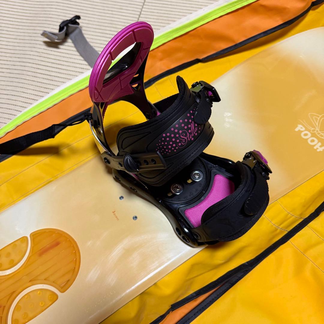 送料無料　ディズニースポーツ　Stella スノーボードセット　リーシュ　キッズ