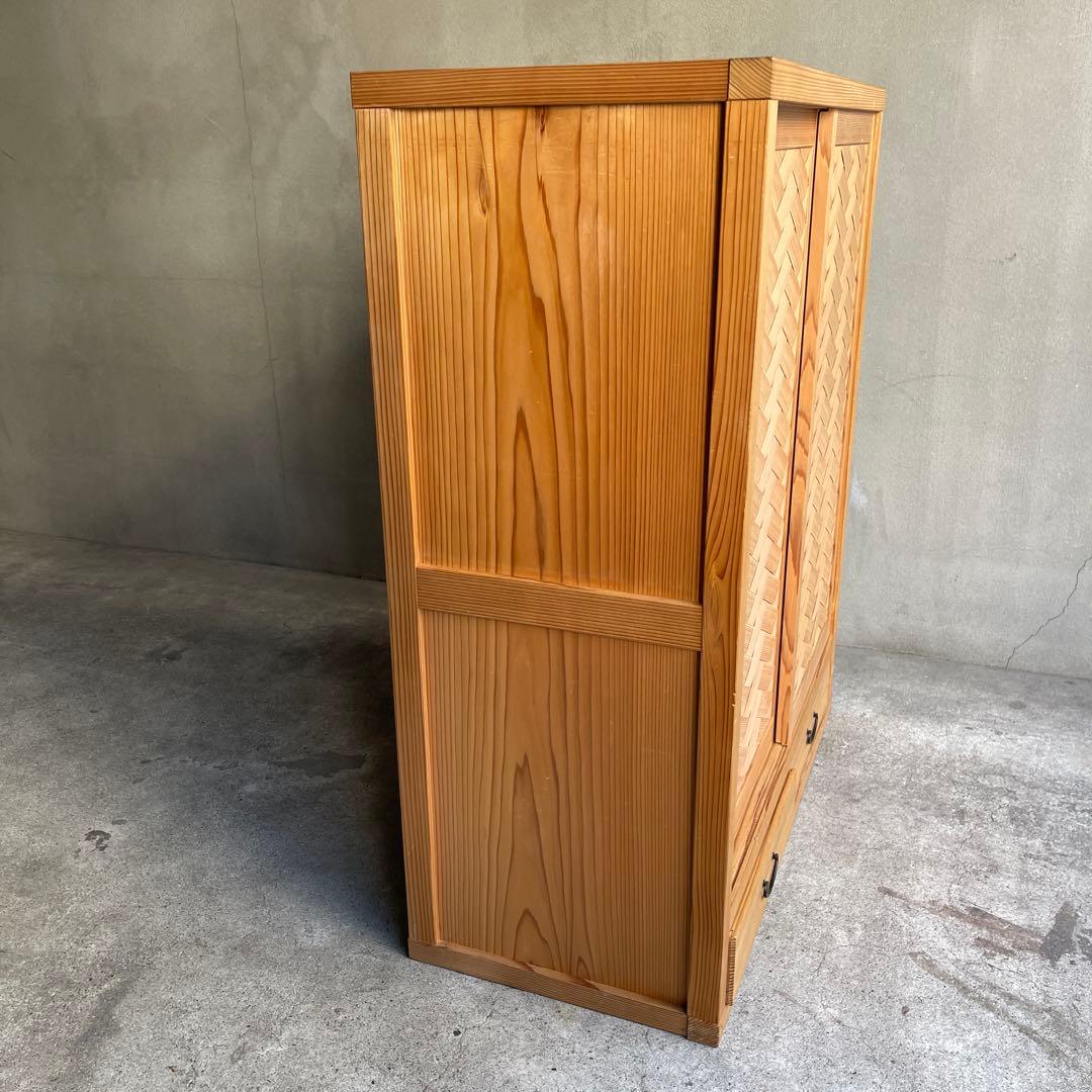 置水屋　茶道具　茶箪笥　茶棚　網代引戸