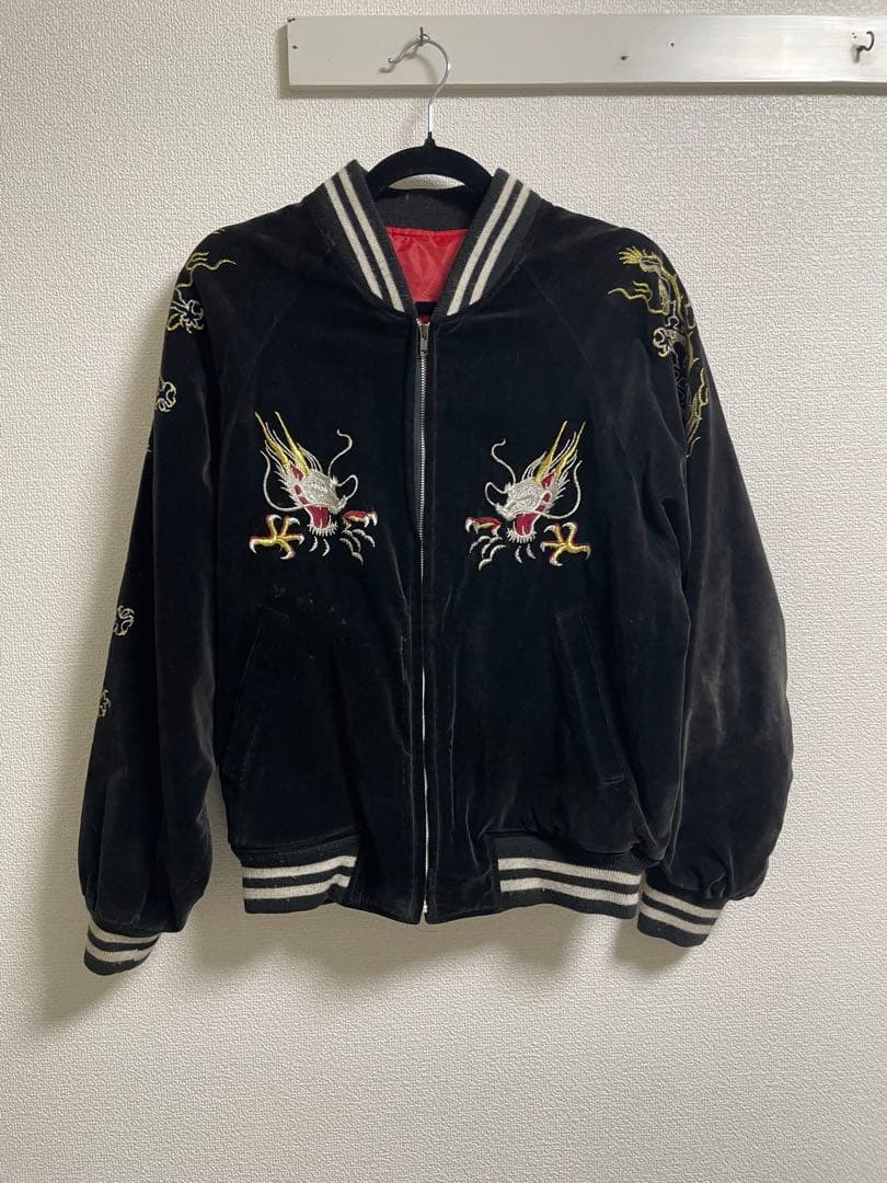 別珍 スカジャン unknown 古着 アメカジ 綿100