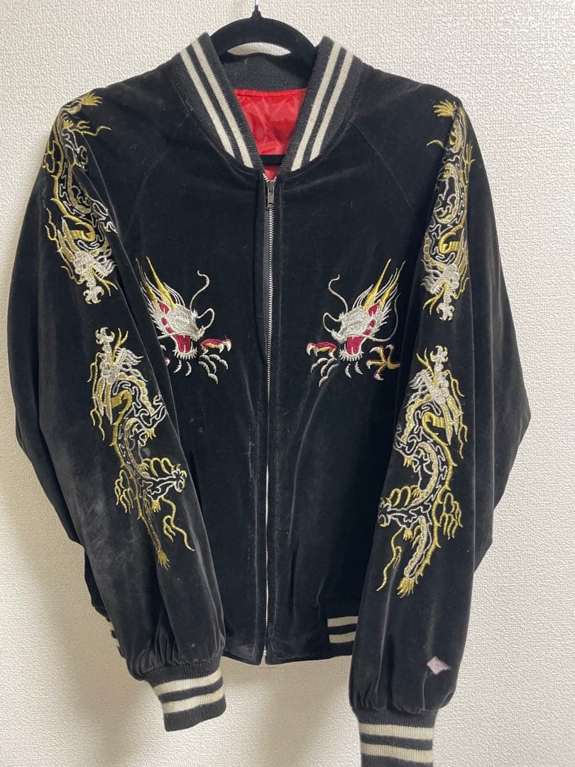 別珍 スカジャン unknown 古着 アメカジ 綿100