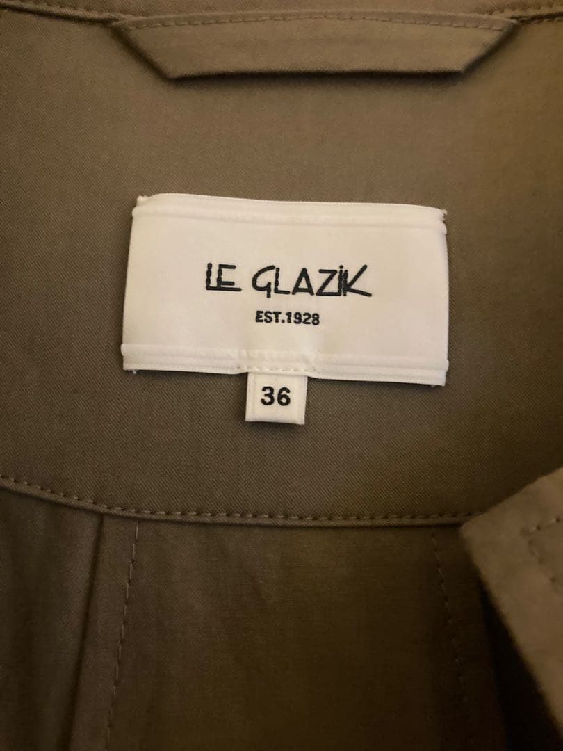 LE GLAZIK コットンツイルフレアバルマカンコート　36　ステンカラー