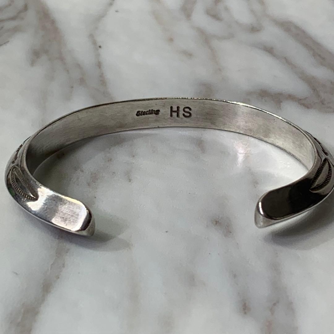 Herman Smith トライアングルバングル 刻印 navajo スタンプ