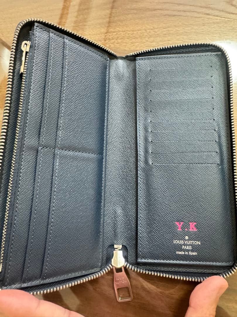 2017年製ルイヴィトン ヴェルティカル タイガ 長財布　ネイビー