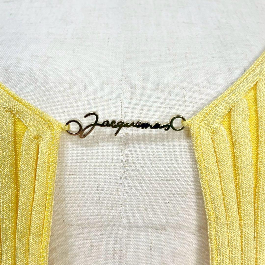 人気✨ JACQUEMUS ロゴ クロップド リブ ニット