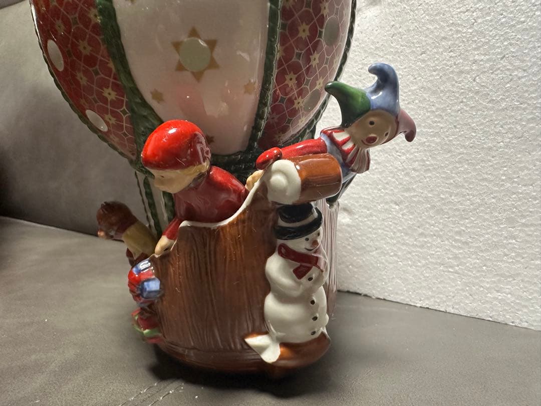 ビレロイ&ボッホ クリスマスキャンドル サンタ　くま　子ども　雪だるま