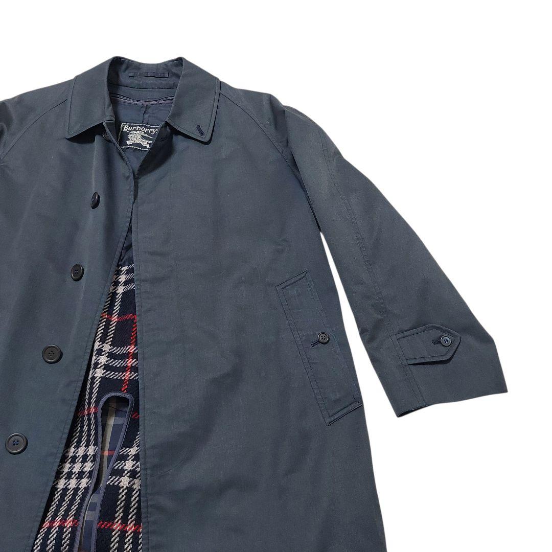 【美品/M】バーバリーズ ステンカラーコート アウター ライナー付 比翼