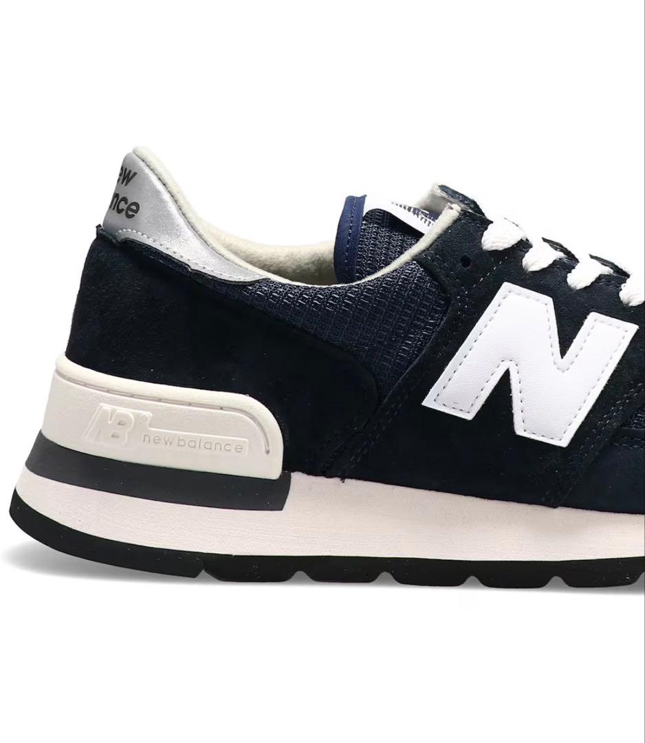 靴 New Balance M990 v1 NV NAVY 26cm