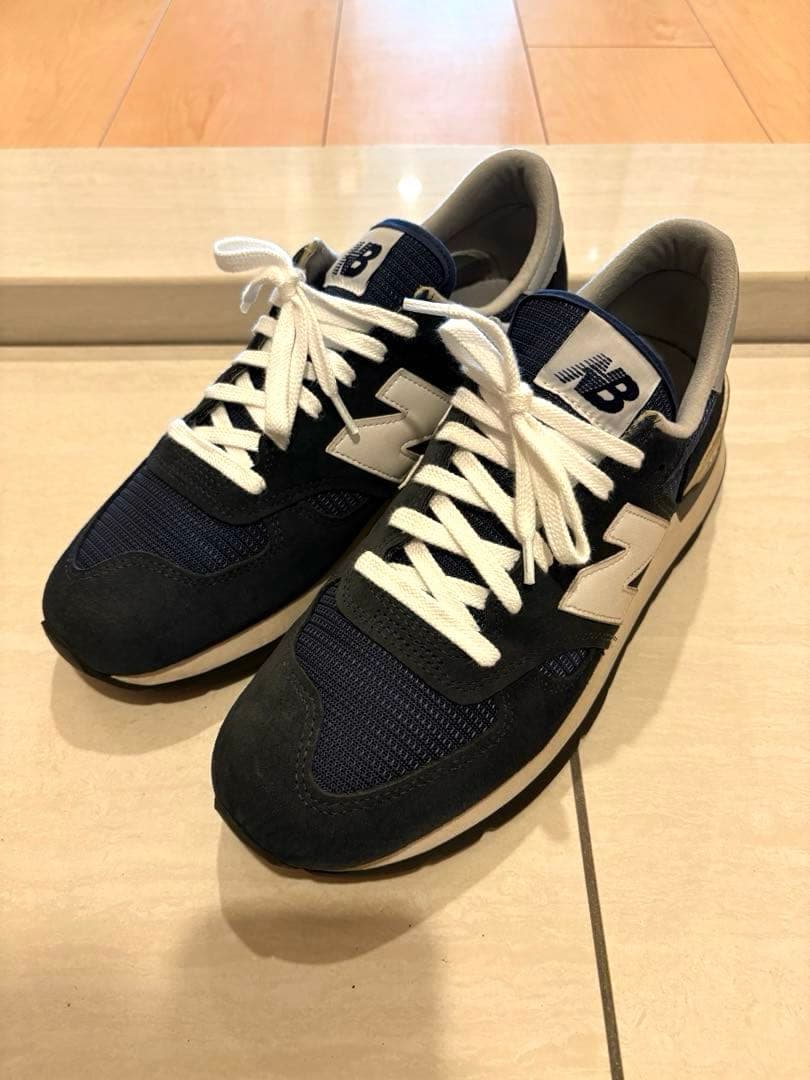 靴 New Balance M990 v1 NV NAVY 26cm