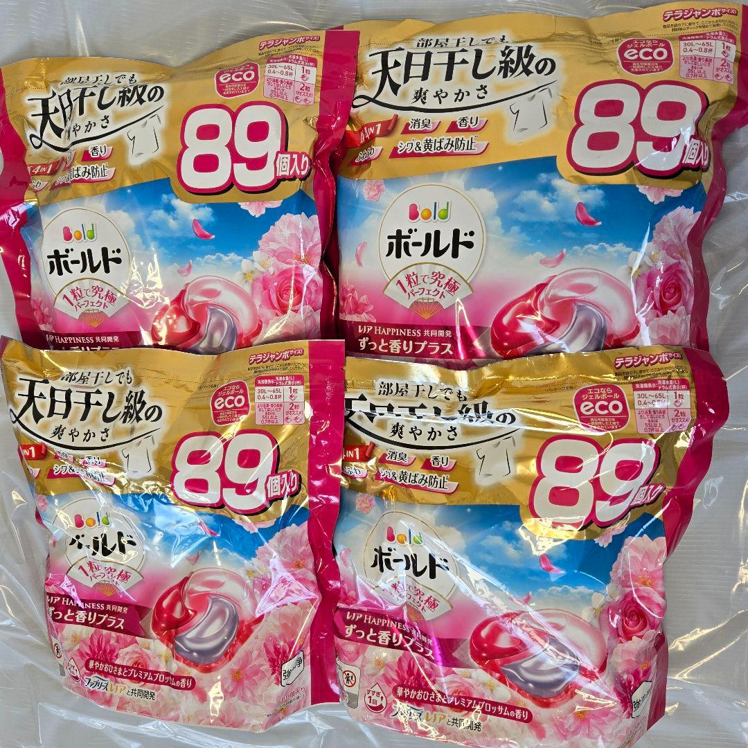 ボールド ジェルボール　プレミアムブロッサムの香り 89個×4袋 計356個