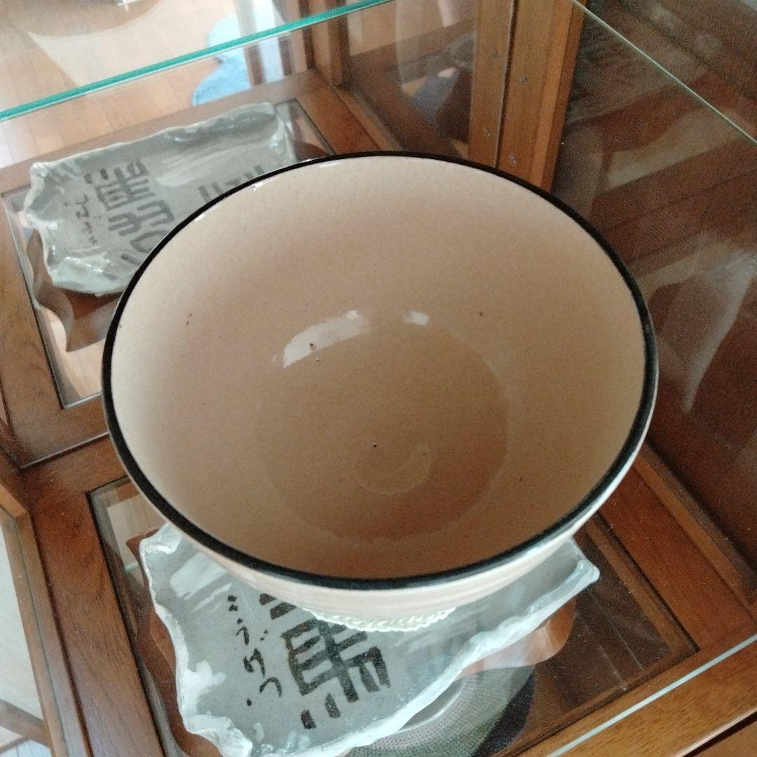 最終値下げ　中国骨董 【乾山菖蒲】お茶碗 在銘あり 美しい茶道具大変貴重な陶磁器