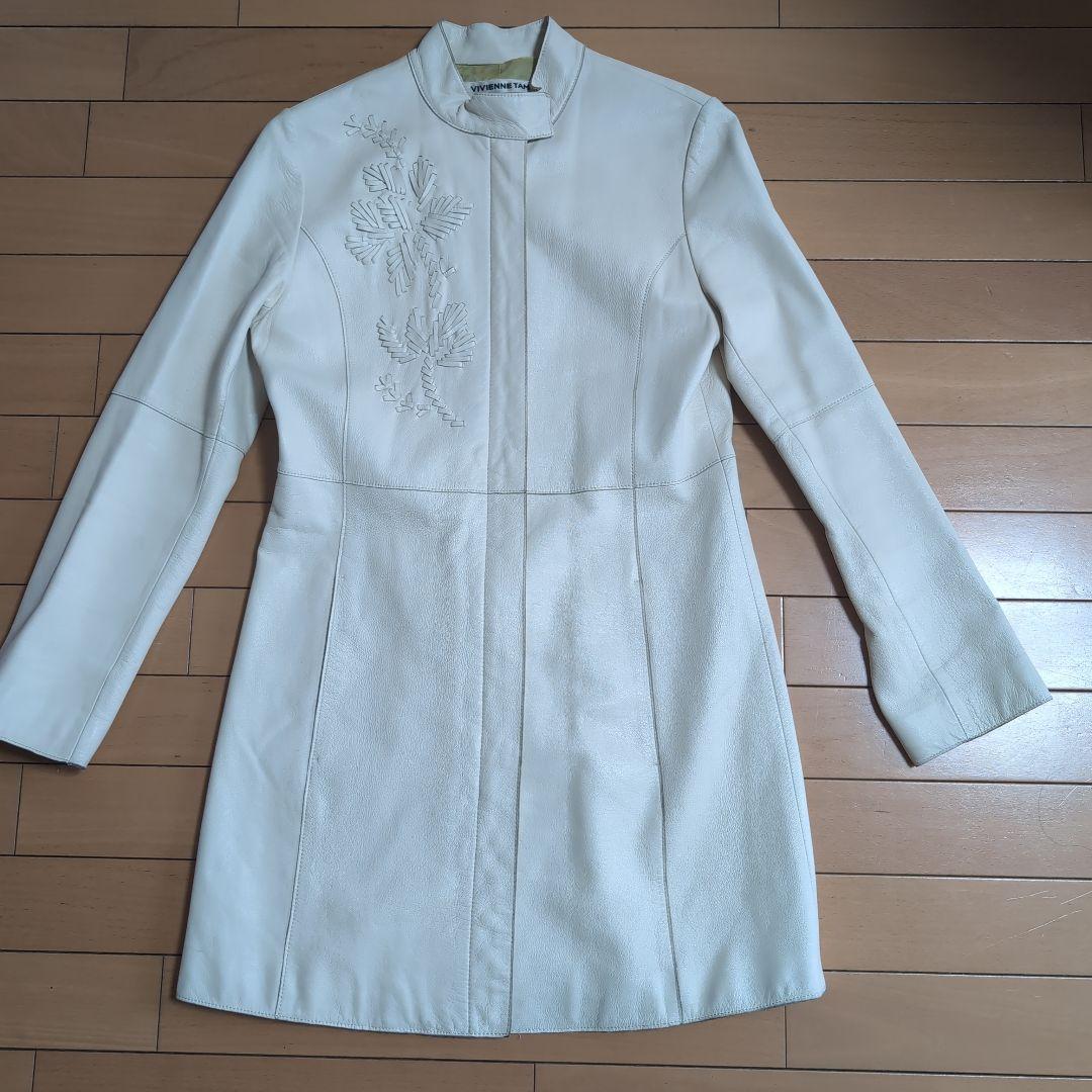 VIVIENNE TAM 刺繍ホワイトロングコート