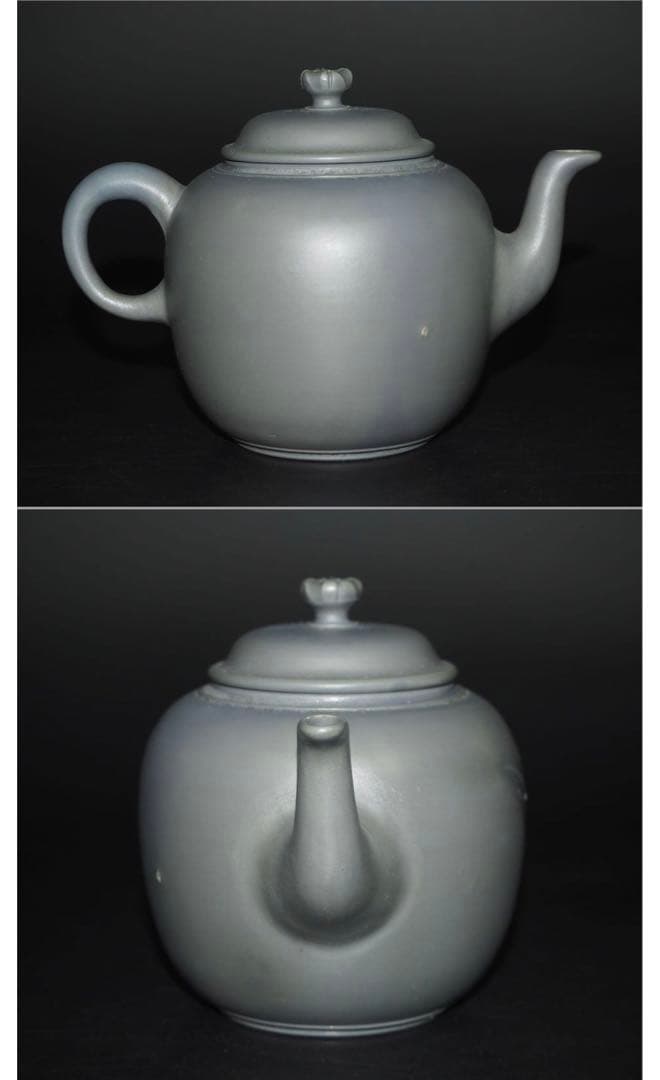 送料無料　明治～大正時代　青備前急須　煎茶道具