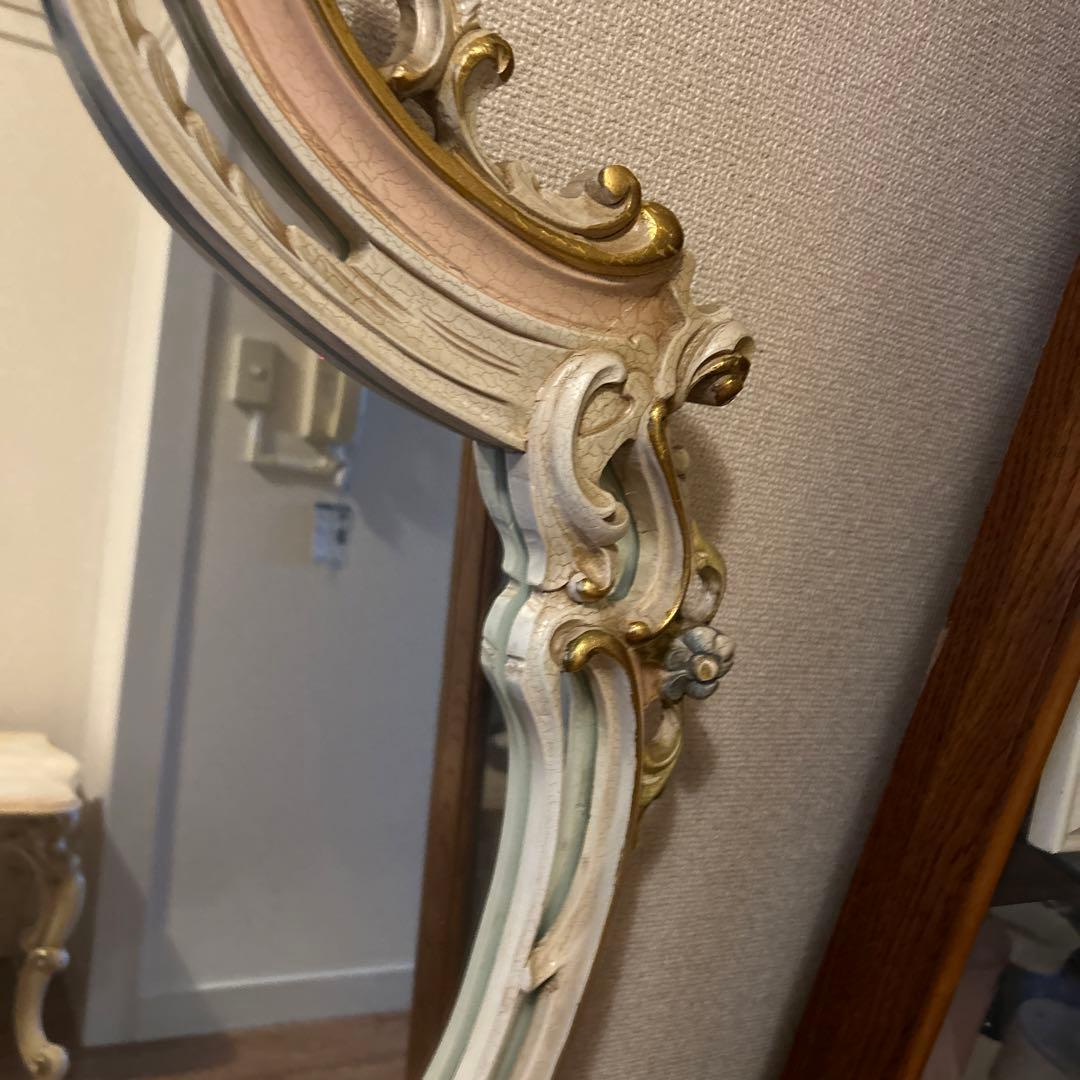 ロココ調ミラー　　 イタリア家具　姫家具、豪華。