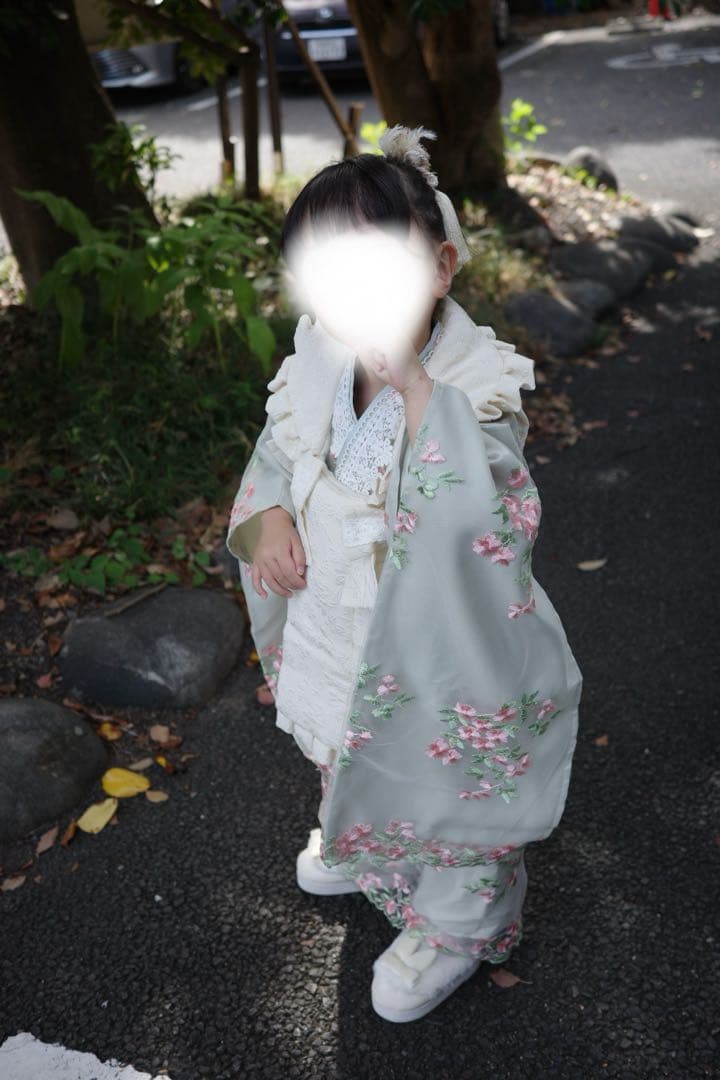 【最終値下げ】キャサリンコテージ 七五三 3点セット 被布 草履スリッポン 巾着