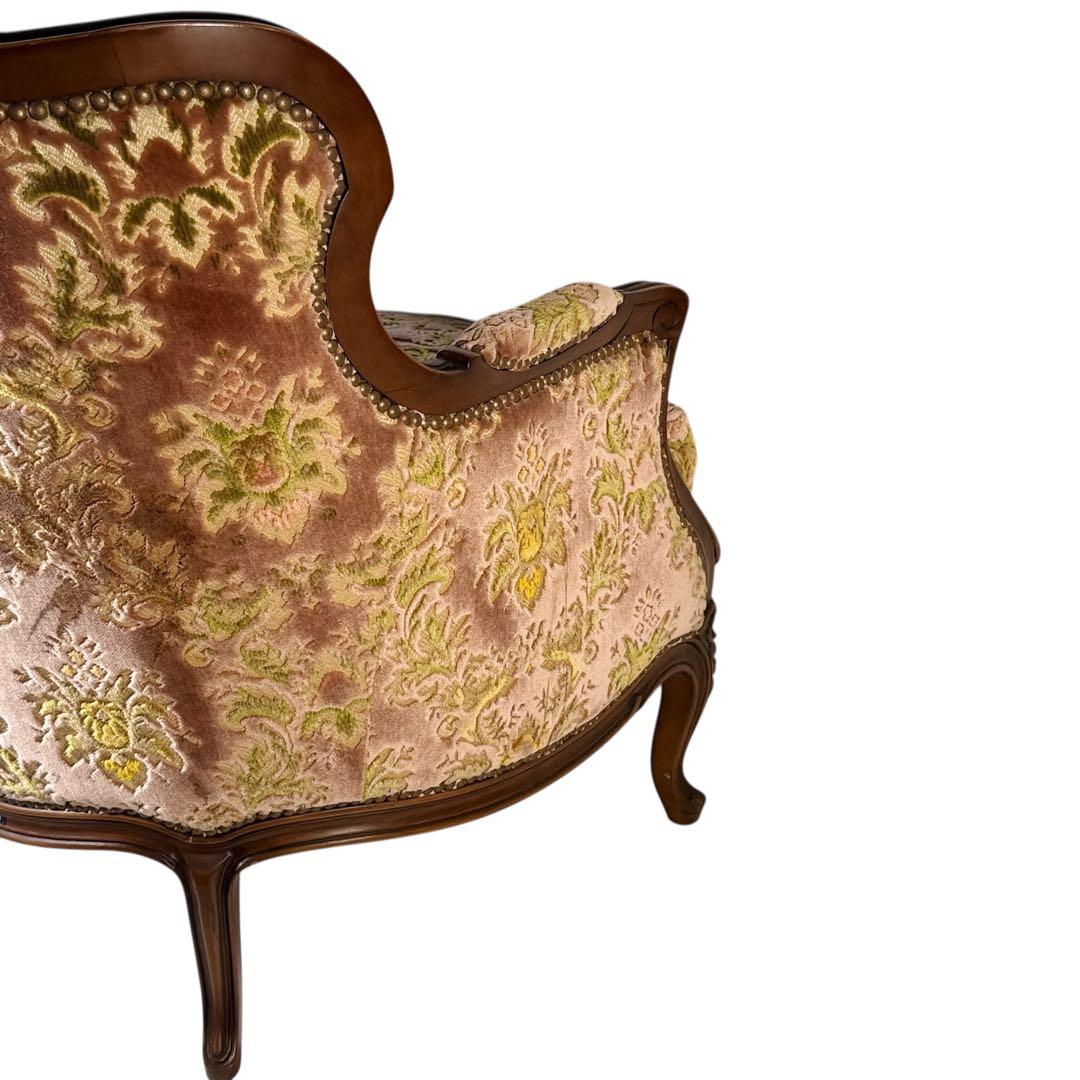 HR384 【美品】カリモク DOMANI ルイ15世 ロココ調　猫足