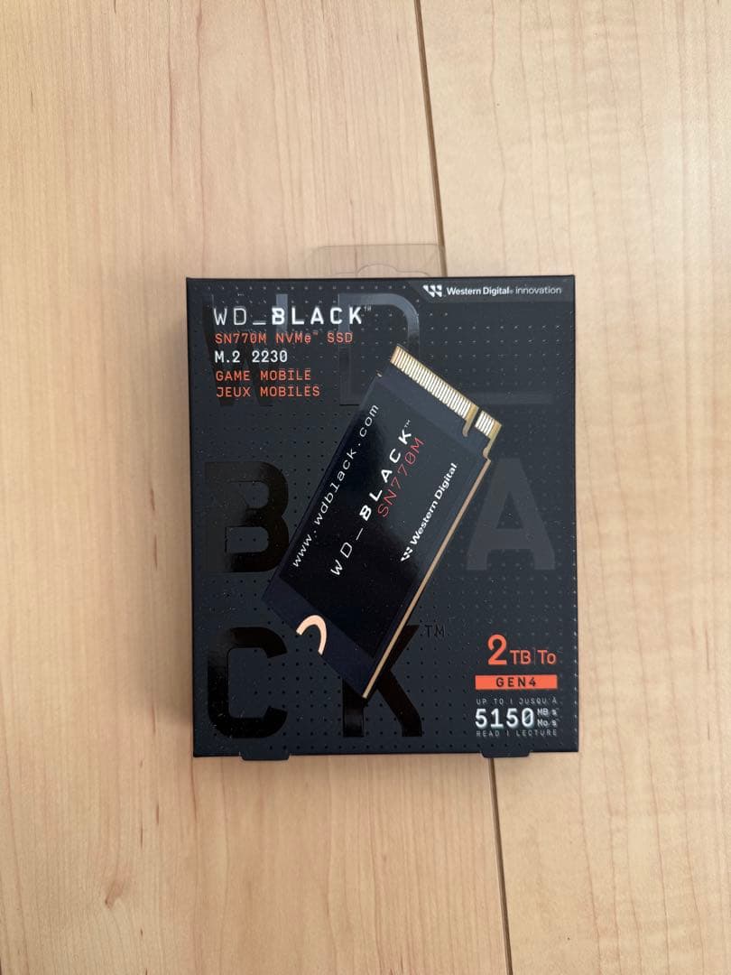 【新品・未開封】WD_BLACK SN770m 2TB NVMe M.2 SSD