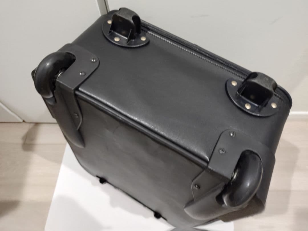 オールレザー LOEWE ロエベ アナグラム キャリーケース ブラック