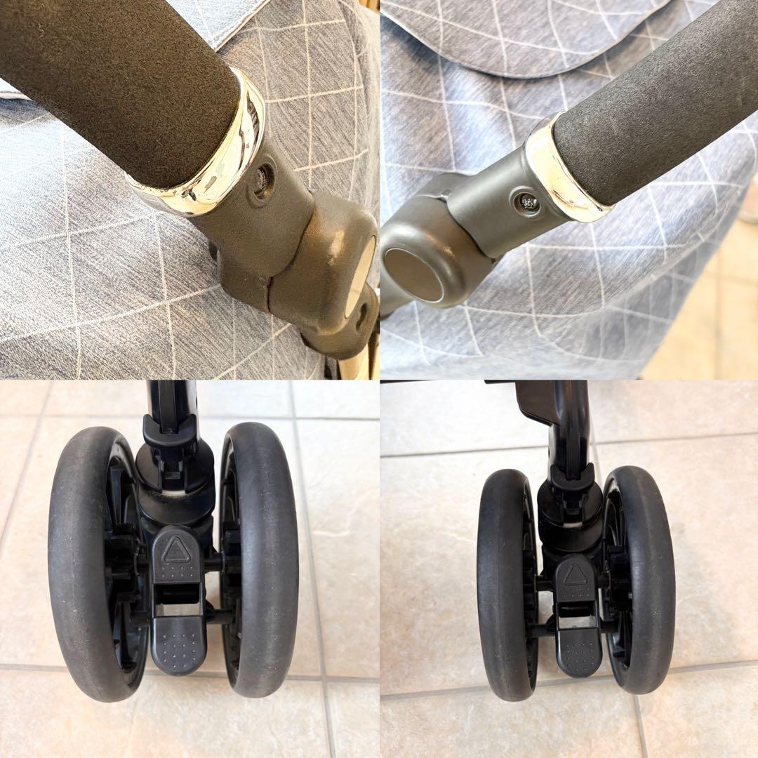 【美品】Combi クロスゴー 4キャス エッグショック ベビーカー ブルー